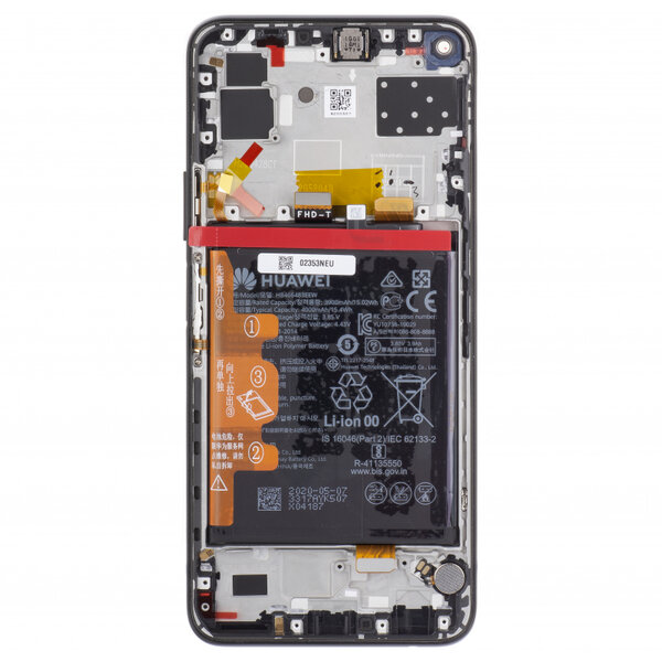 Huawei P40 Lite 5G-LCD Display Module + Battery- Black