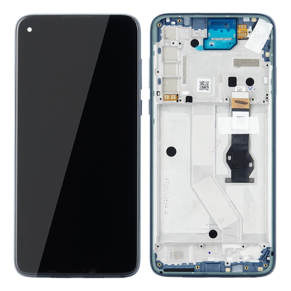 Motorola Moto G8 Power-Display + Digitizer + Frame- Bermuda Blue