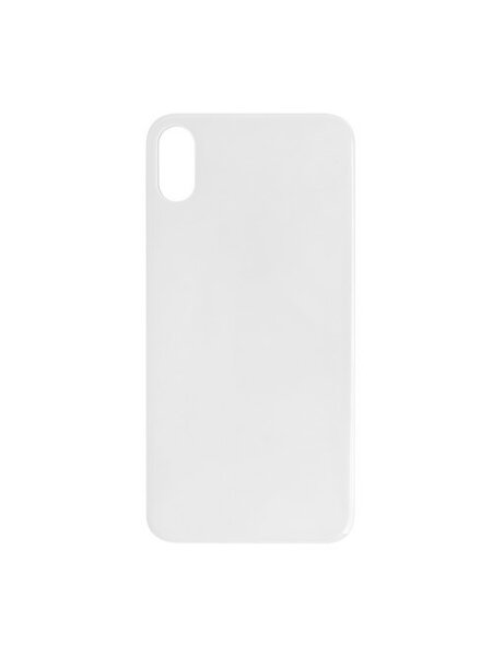 For iPhone X Back Glass- Silver