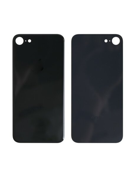 For iPhone 8 Back Glass- Black