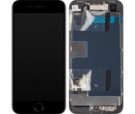 For iPhone 8/ iPhone SE (2020) Screen Complete with Camera and Small Parts- Black