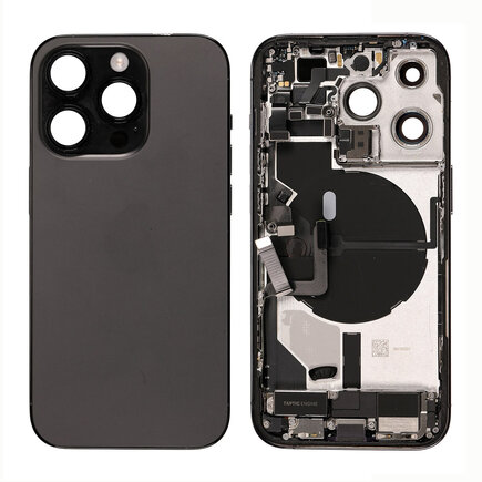 For iPhone 14 Pro Middle Frame Pulled (A) Complete With Parts (No Battery)- Black