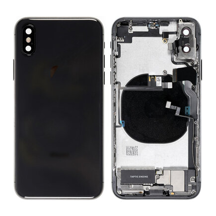 For iPhone X Middle Frame Pulled (A) Complete With Parts - Black