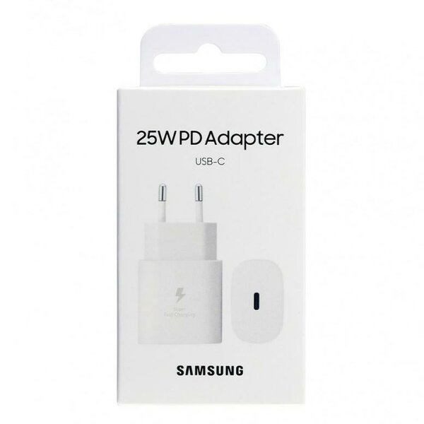Samsung 25W Travel Adapter (W/O Cable) EP-TA800NWEGEU White- EU Blister