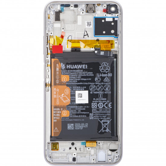 Huawei P40 Lite- LCD Display Module + Battery- Blue (Breathing Crystal) 