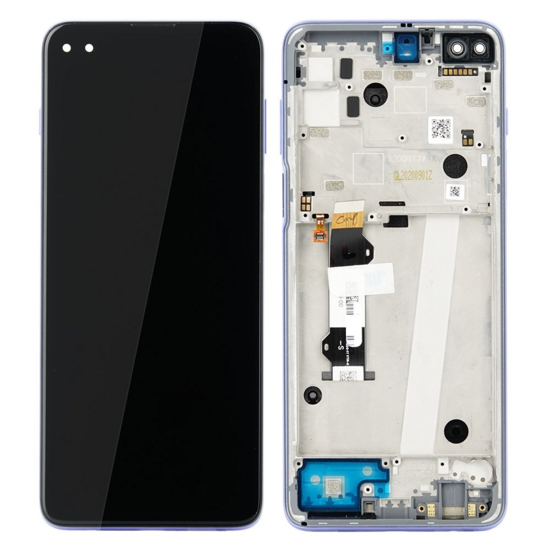 Motorola Moto G 5G Plus-Display + Frame- Azury Blue