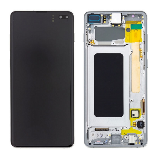 Samsung Galaxy S10 Plus G975F-LCD Display Module- Prism White