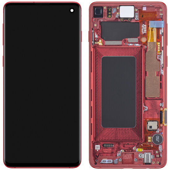 Samsung Galaxy S10 G973F-LCD Display Module- Red