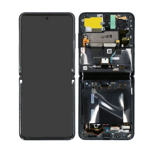 Samsung Galaxy Z Flip SM-F700F-Display Unit Complete- Mirror Black