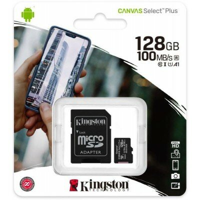 Kingston Canvas Select Plus MicroSD Card SDCS2 128GB- Class 10