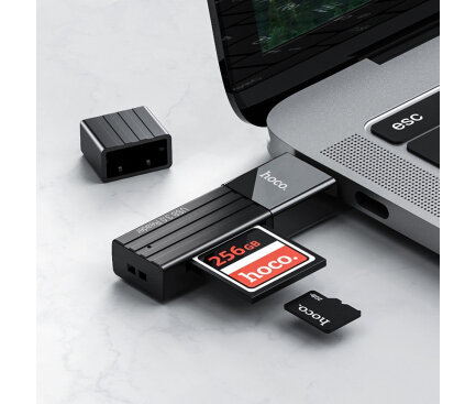 HOCO USB Card Reader HB20 Mindful, 2in1, 480 Mb/S, Black 