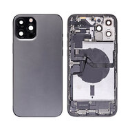 For iPhone 12 Pro Max Middle Frame Pulled (A) Complete With Parts (No Battery)- Black