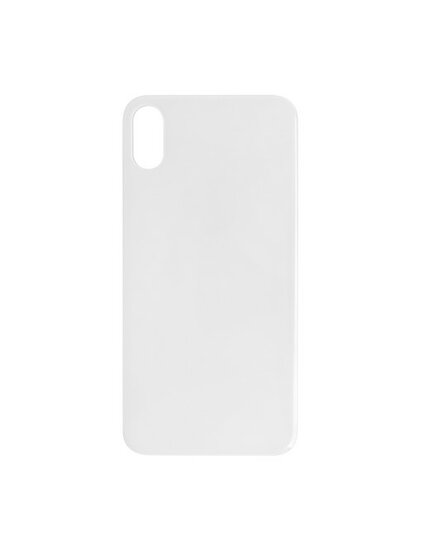 For iPhone X Back Glass- Silver