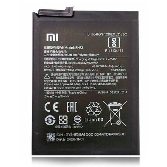 Xiaomi Redmi Note 9 Pro-Battery- 5020mAh