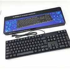 TJ818 Wired Keyboard Black