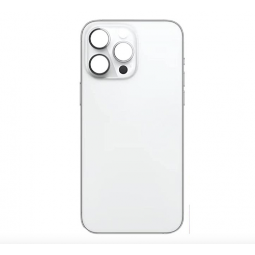 For iPhone 14 Pro Back Glass- Silver