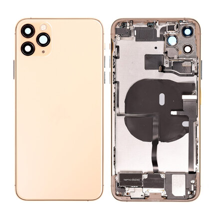 For iPhone 11 Pro Middle Frame Pulled (A) Complete With Parts (No Battery) - Gold