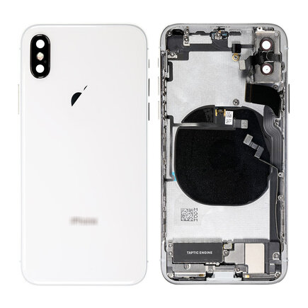 For iPhone X Middle Frame Pulled (A) Complete With Parts (No Battery)- White